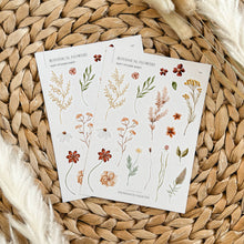 Load image into Gallery viewer, Watercolour botanical themed planner stickers