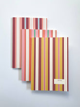Load image into Gallery viewer, Felix / Vintage Style Striped Notebook: A6