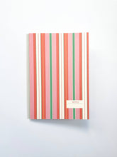 Load image into Gallery viewer, Felix / Vintage Style Striped Notebook: A6