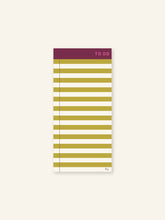Load image into Gallery viewer, Striped To-Do List Pad / DL Size: Pink