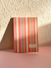 Load image into Gallery viewer, Felix / Vintage Style Striped Notebook: A6