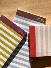 Load image into Gallery viewer, Striped To-Do List Pad / DL Size: Pink
