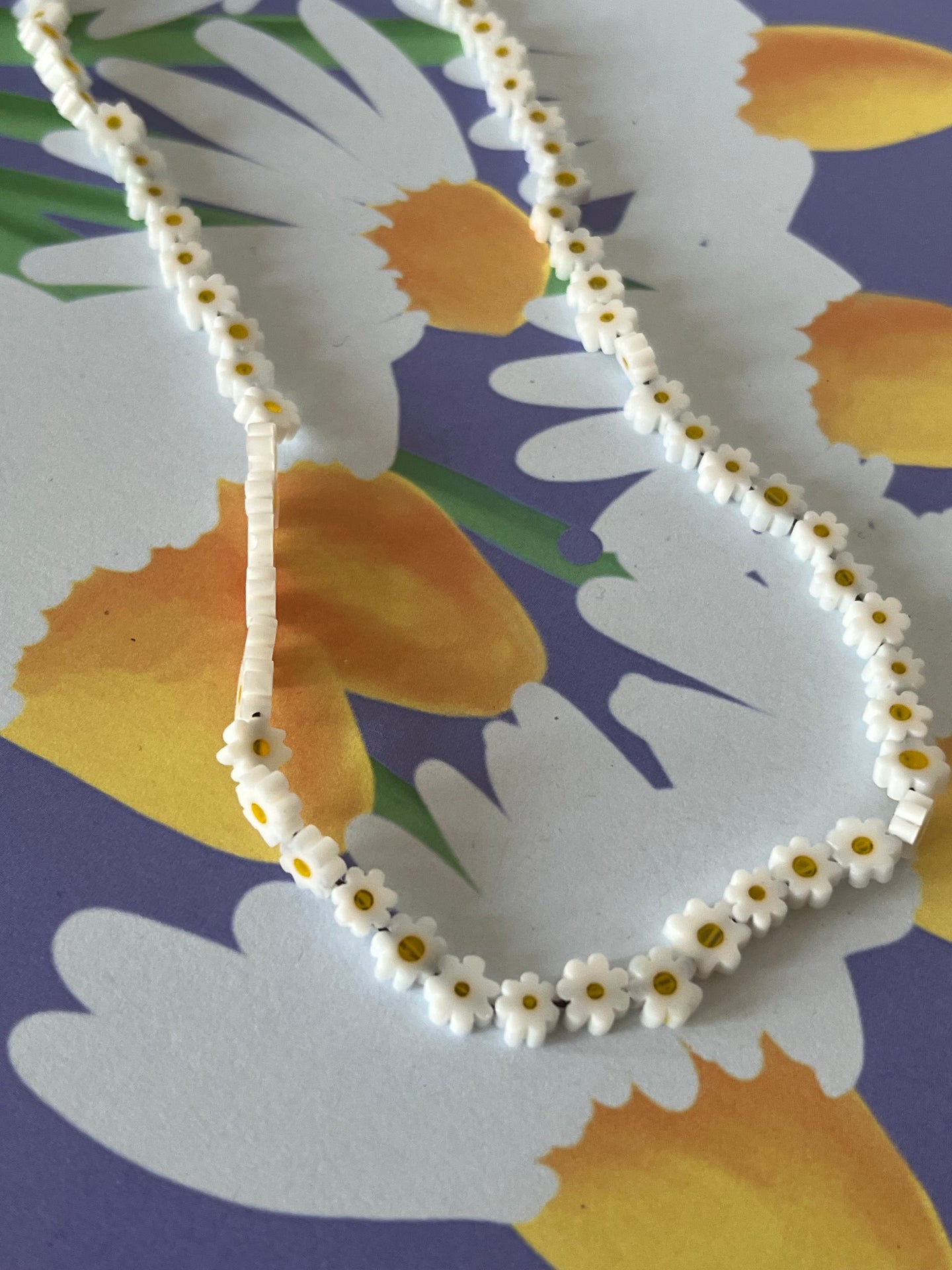 Daisy Bead Necklace