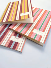 Load image into Gallery viewer, Felix / Vintage Style Striped Notebook: A6
