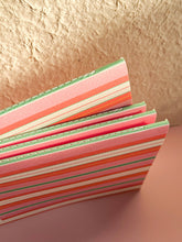 Load image into Gallery viewer, Felix / Vintage Style Striped Notebook: A6
