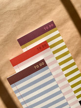 Load image into Gallery viewer, Striped To-Do List Pad / DL Size: Pink
