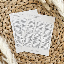 Load image into Gallery viewer, Book Tracker Stack Sticker Sheet
